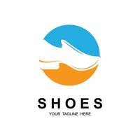 shoe logo vector icon illustrtation design