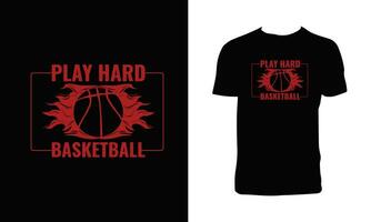 baloncesto vector camisa diseño