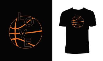 baloncesto deporte t camisa diseño vector