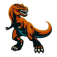 Angry T-rex Dinosaur Mascot Illustrasion vector