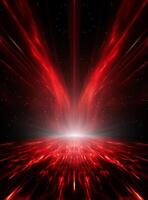 Ai generative Backdrop With Illumination Of Red Spotlights For Flyers realistic image ultra hd high design photo