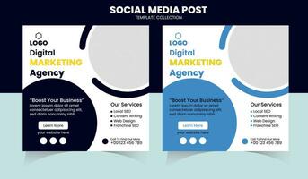 Digital Marketing Social Media Post vector