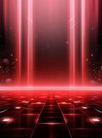 Ai generative Backdrop With Illumination Of Red Spotlights For Flyers realistic image ultra hd high design photo