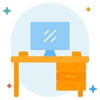 Workbench Setup icon illustration, for uiux, infographic, etc vector