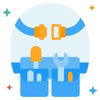 Tool Belt icon illustration, for uiux, infographic, etc vector