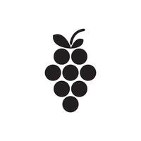 icono de uvas vector