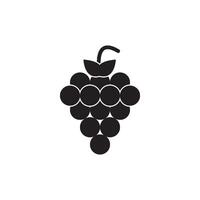 icono de uvas vector