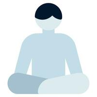 Inner Peace Icon Illustration, for uiux, infographic, etc vector