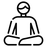 Inner Peace Icon Illustration, for uiux, infographic, etc vector