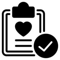 Well being Check in Icon Illustration, for uiux, infographic, etc vector