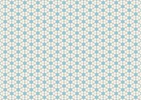 Decoration geometric hexagon blue star minimal pattern background vector