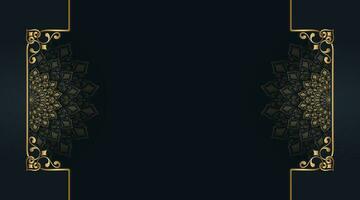 Simple background with ornamental mandala vector
