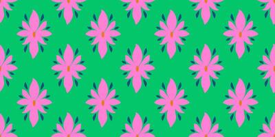 Retro simple minimalist floral seamless pattern. Matisse inspired. Botanical background, digital paper, banner, wallpaper. vector