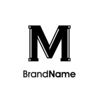 Modern Initial M Plumbing Logo vector