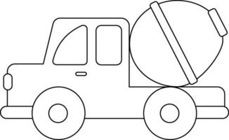 transporte clipart. vehículo clipart. contorno negro y blanco vehículo clipart vector