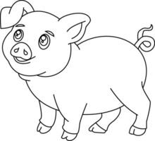 Outline farming clipart. farm animals clipart vector