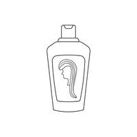 Hand drawn cartoon Vector illustration shampoo icon in doodle style