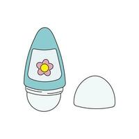 cartoon Vector illustration deodorant icon in doodle style