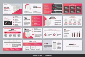 Vector corporate business presentation and business portfolio, profile design, project report, corporate profile