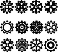 Technician gear cog in Manufacturing vector