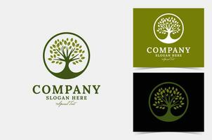 Tree logo design vector, perfect for company logo or branding. vector