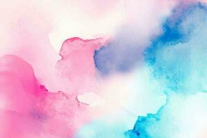 Abstract pastel watercolor background. Rainbow watercolour pattern vector