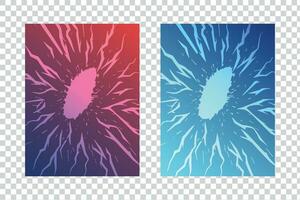 Abstract Blast Excitement Explosion Lightning Background vector