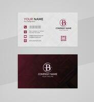 Texture professional business card template, modern luxurious company card design vector