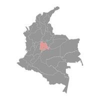 Cundinamarca department map, administrative division of Colombia. vector