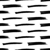 Seamless pattern with black pencil brushstrokes vector