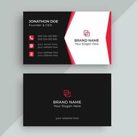 Corporate Modern Professional Business Card Design Template vector