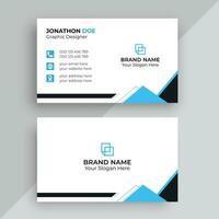 Corporate Modern Professional Business Card Design Template vector