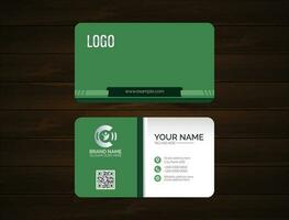 Unique modern business card template design vector