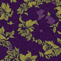 Batik floral pattern background AI Generated photo