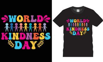 world kindness day t shirt design vector