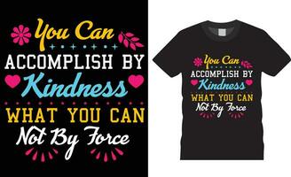 world kindness day t shirt design vector