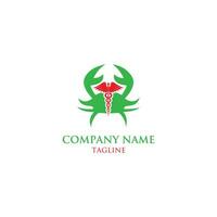 Crab Logo. Prepared crab on white background. Vector illustration EPS10