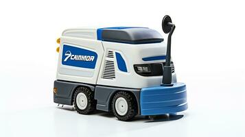 mostrando un 3d miniatura zamboni. generativo ai foto