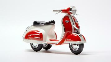 Displaying a 3D miniature Vespa. Generative AI photo