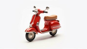 Displaying a 3D miniature Vespa. Generative AI photo