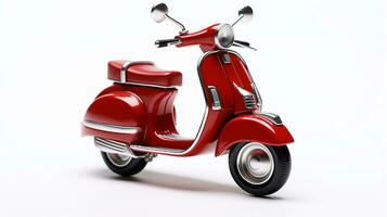 Displaying a 3D miniature Vespa. Generative AI photo