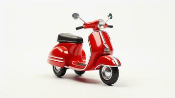 Displaying a 3D miniature Vespa. Generative AI photo