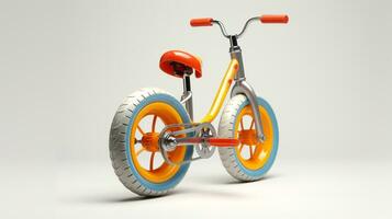 Displaying a 3D miniature Unicycle. Generative AI photo