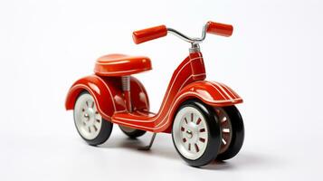 Displaying a 3D miniature Tricycle. Generative AI photo