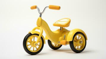 Displaying a 3D miniature Tricycle. Generative AI photo