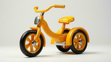 Displaying a 3D miniature Tricycle. Generative AI photo