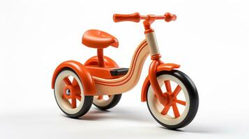 Displaying a 3D miniature Tricycle. Generative AI photo