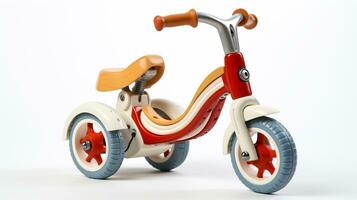 Displaying a 3D miniature Tricycle. Generative AI photo