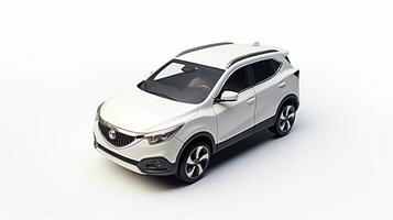 Displaying a 3D miniature SUV - Sports Utility Vehicle. Generative AI photo