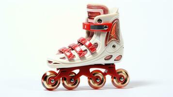 Displaying a 3D miniature Roller Skates. Generative AI photo